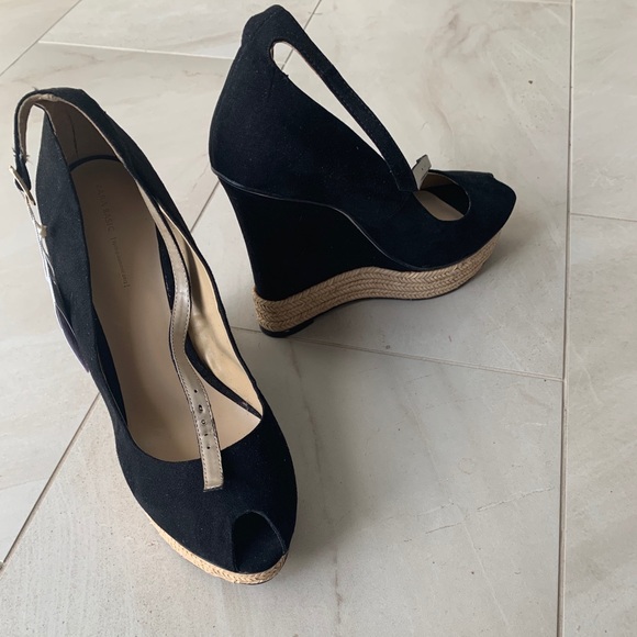 Zara open toe wedge platform shoe size 9 - Picture 1 of 5
